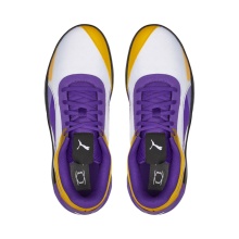 Puma Indoor Court Shoes Fusion Nitro Team White/Purple Men's